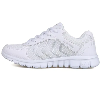 Ladies Running Shoes Ultralight Low top Casual White Shoes White - Shop at LoveMi