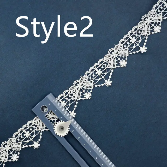 Embroidered Small Lace Barcode, Wave Skirt Fringed Lolita Women's Clothing Accessories 2Style - Shop at LoveMi