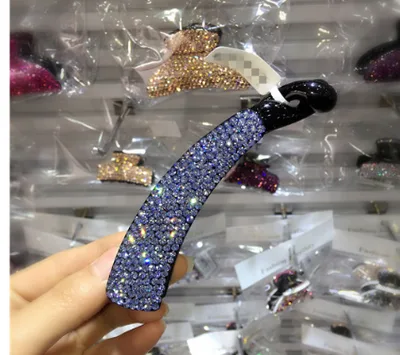Korean Hair Accessories Rhinestone Large Ponytail Hairpin Twist Clip Sky Blue - Shop at LoveMi