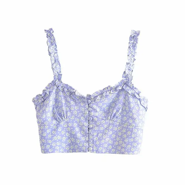 Women's Sling V neck Slim Tank Top Blue - Shop at LoveMi