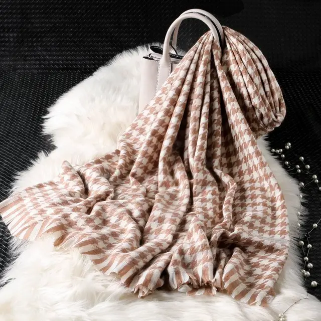 Autumn Winter New Women British Cashmere Checked Scarf Female 200x70 Double Side Warm Plaid Tassel Shawl Scarf 13 Style - Shop at LoveMi