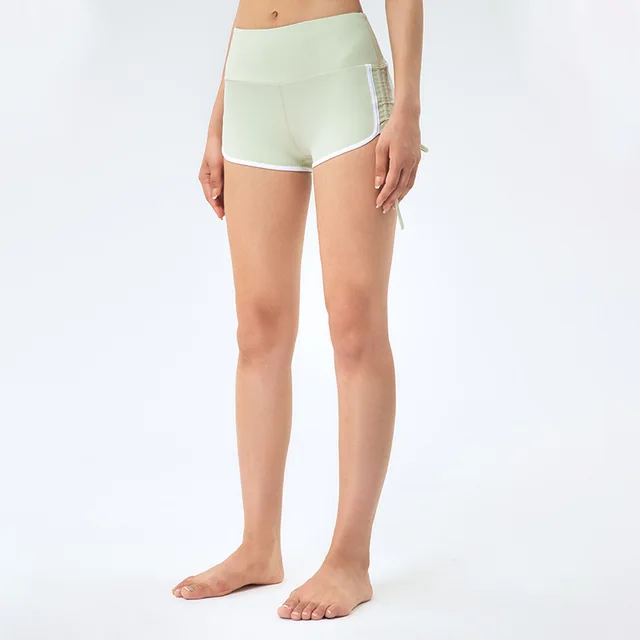 New Drawstring Peach Shorts Running Buttocks Hot Pants Green - Shop at LoveMi