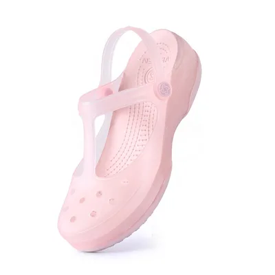 Women's Non slip Thick soled Beach Shoes Jelly Shoes Rose - Shop at LoveMi