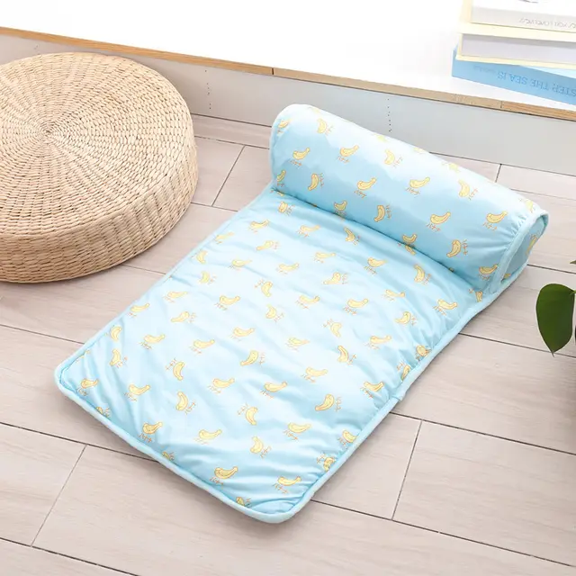 Cool Dog Mat Summer Pet Blanket Cooling Breathable Cat Bed Outdoor Washable Travel Cold Silk Sofa Portable Sleep Puppy Supplier Blue - Shop at LoveMi