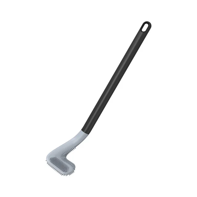 Golf Toilet Brush Wall Mounted Cleaning Tools Silicone Flexible Bristles Brush Bathroom WC Accessories Cleaning Brush Tools Black - Shop at LoveMi