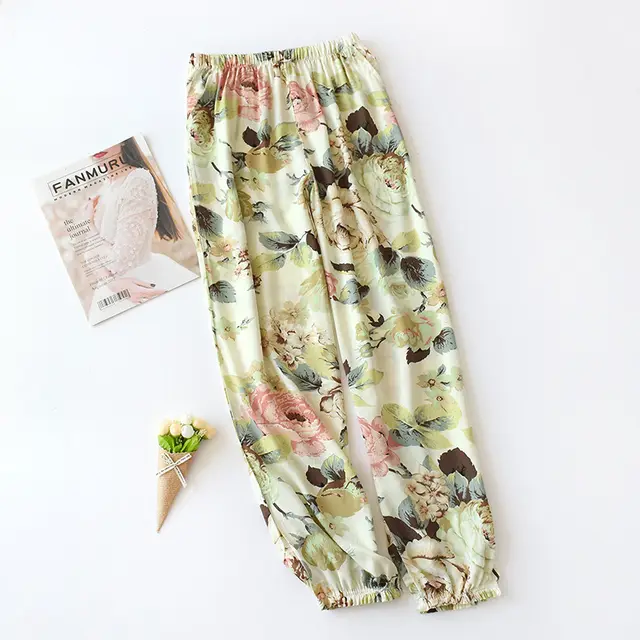 New Women's Loose Home Pajama Pants Wide Leg Pants 3.Style - Shop at LoveMi