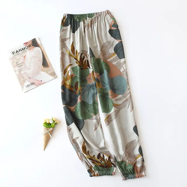 New Women's Loose Home Pajama Pants Wide Leg Pants 8.Style - Shop at LoveMi