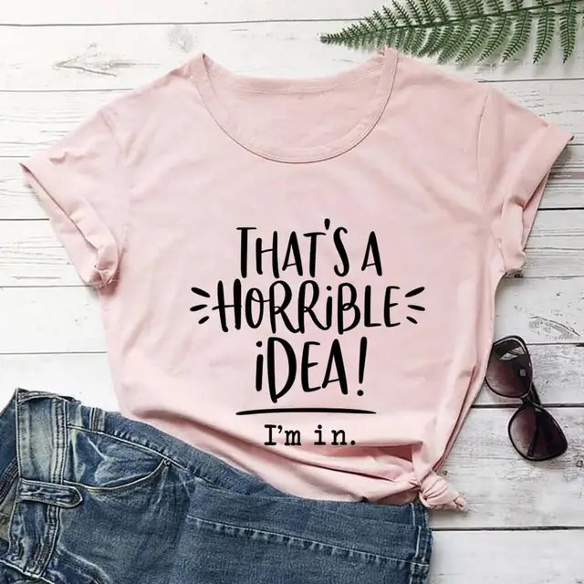 Letter Print Women's Creative Short sleeved T Shirt Women Peach - Shop at LoveMi