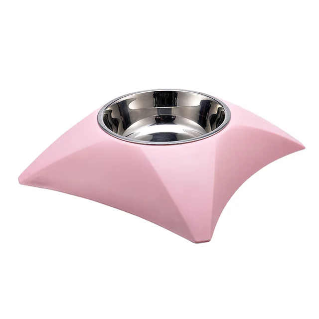Single Bowl Cat Bowl Dog Bowl Pet Bowl Dog Plastic Bowl Pink - Shop at LoveMi