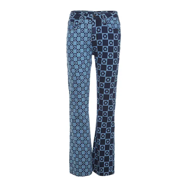 Single breasted Cardigan Slim fit Denim Jacket With Lapel Navel Light Blue Pants - Shop at LoveMi