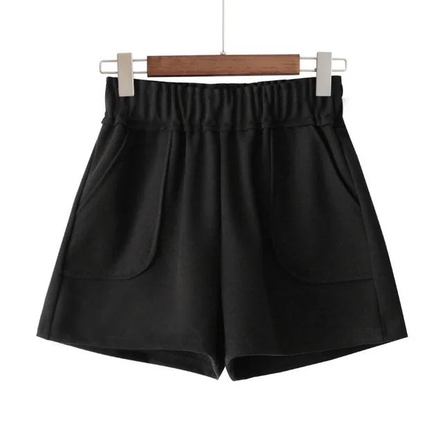 Women's High Waist Wide Leg A line Boots Shorts Black - Shop at LoveMi