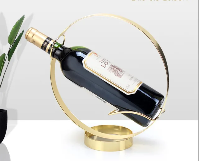 Factory European Creative Wine Rack Decoration Wine Rack Modern Minimalist Wine Gold - Shop at LoveMi