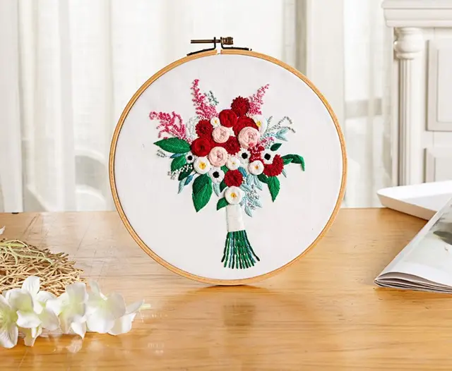 Embroidery Diy Living Room Decoration Painting Nordic Style Sofa Background Wall Mural - Shop at LoveMi