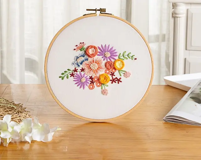 Embroidery Diy Living Room Decoration Painting Nordic Style Sofa Background Wall Mural I - Shop at LoveMi
