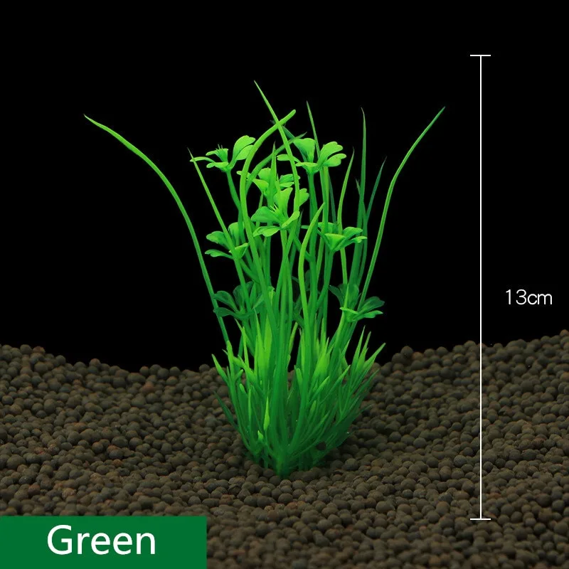 Fish Tank Decoration Simulation Water Plant Aquarium Landscaping Plastic - Green