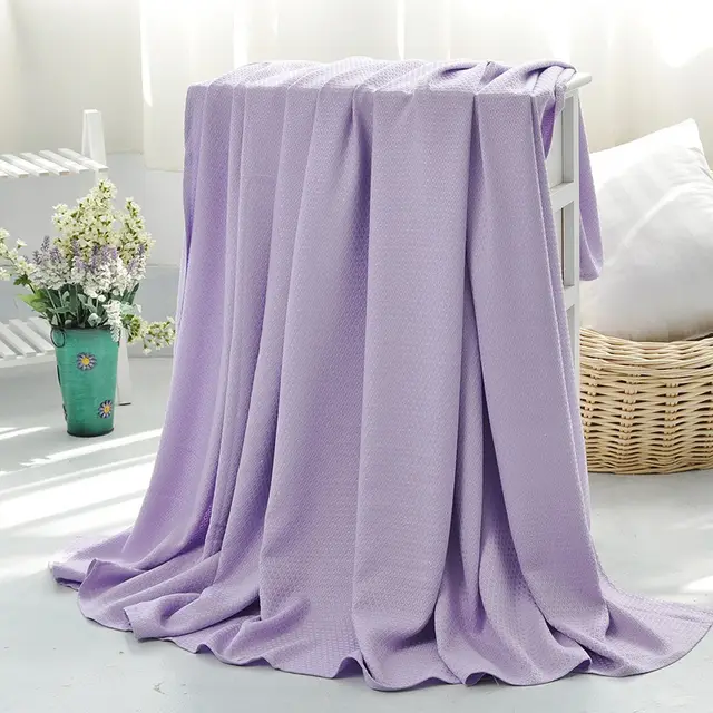 Bamboo Fiber Towel And Sofa Cover Blanket Purple - Shop at LoveMi