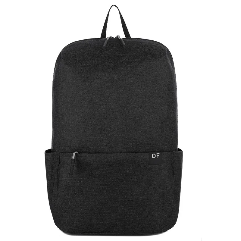 Water Repellent Colorful Backpack Lightweight Outdoor Student Men's And Women's Schoolbags Black - Shop at LoveMi