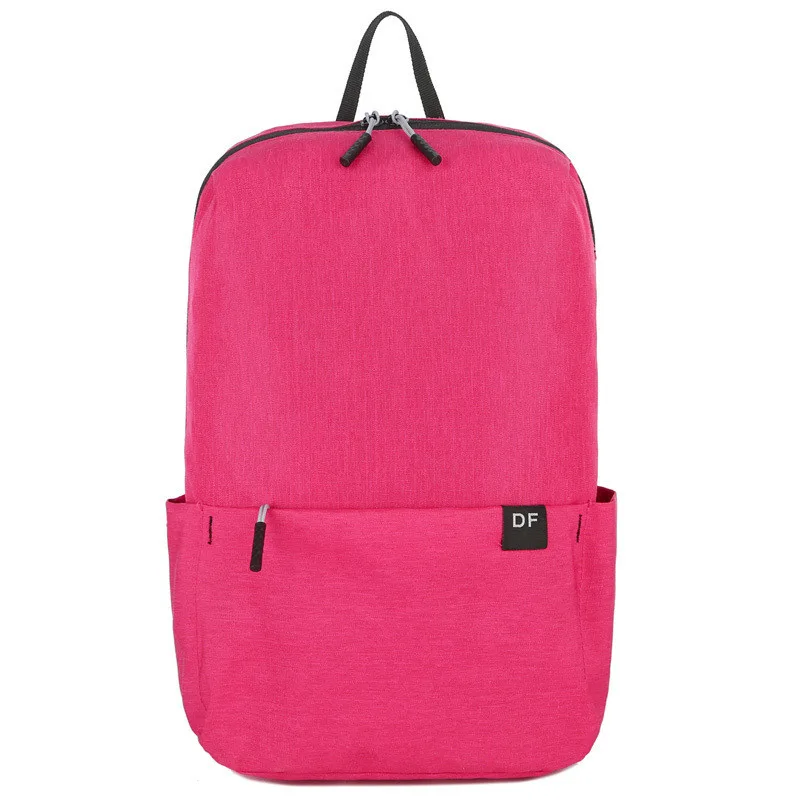 Water Repellent Colorful Backpack Lightweight Outdoor Student Men's And Women's Schoolbags Rose - Shop at LoveMi