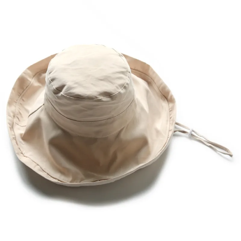 Summer Big Brim Double sided Sunhat Fisherman Hat Beige - Shop at LoveMi