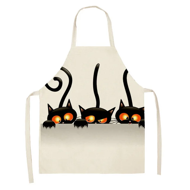 Cute Cartoon Cat In Apron B - Shop at LoveMi