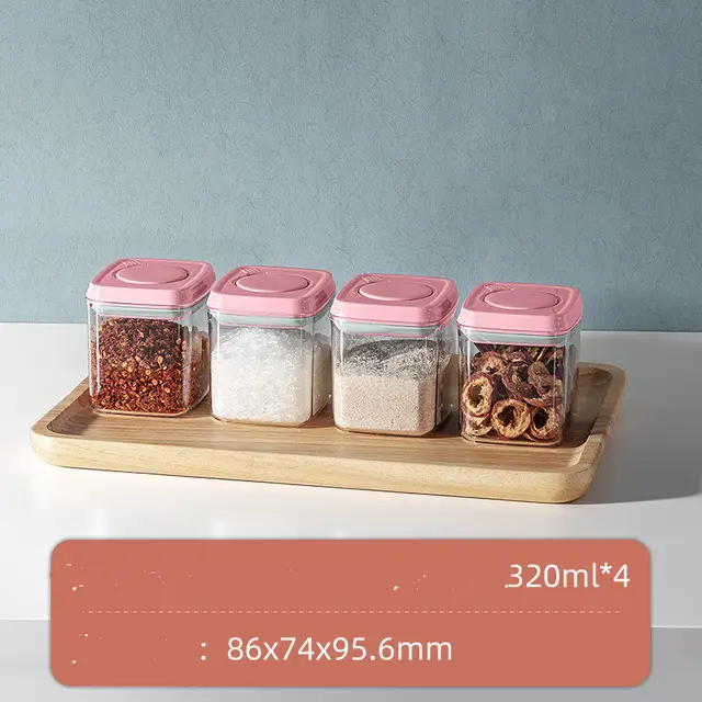 Ankou Ankou Creative Kitchen Storage Box Seasoning Bottle Pink - Shop at LoveMi