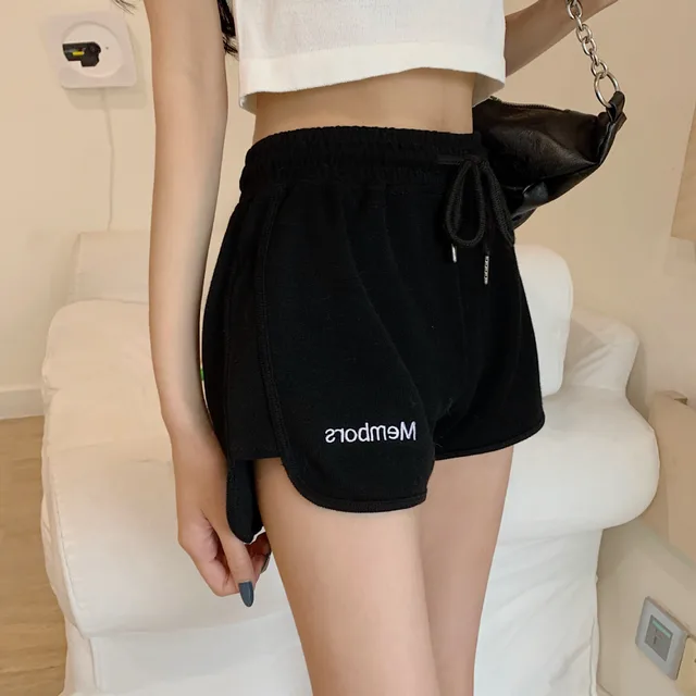Student Wide Leg Rope All Match Shorts Black - Shop at LoveMi