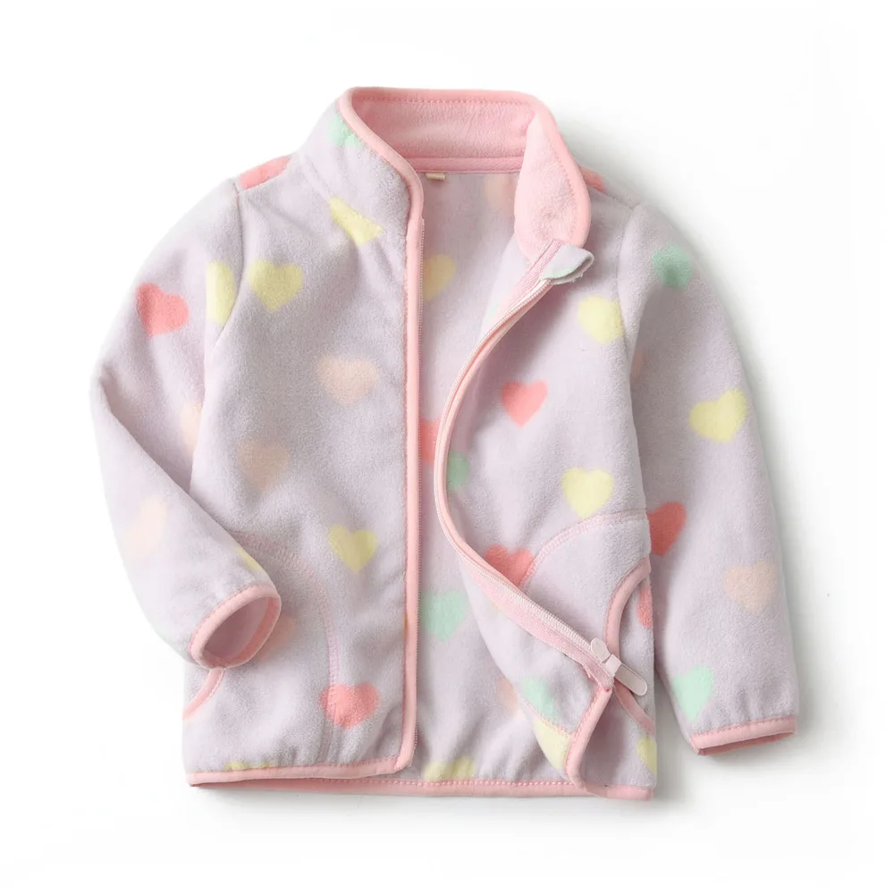 New Children's Polar Fleece Jacket For Girls - Style A