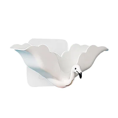 Soap Dish Soap Shelf Drain Free Perforation Vertical Soap Rack White Flamingo - Shop at LoveMi