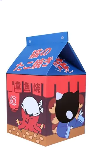 Milk Carton Cat Scratcher Cat Toy Corrugated Paper - Octopus House