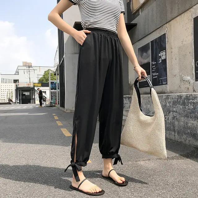 Women's Chiffon Loose fitted Bloomers Black - Shop at LoveMi