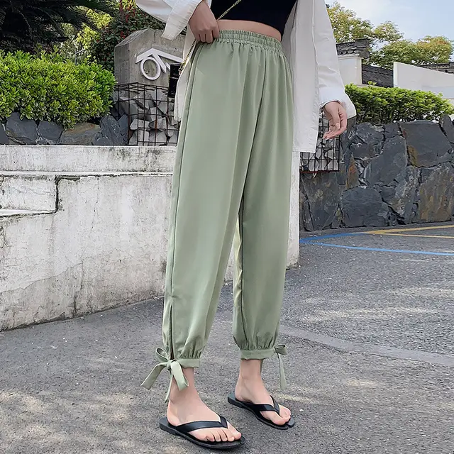 Women's Chiffon Loose fitted Bloomers Green - Shop at LoveMi