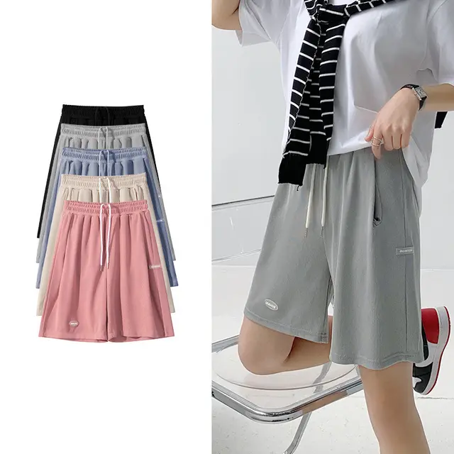 Sports Pants High Waist Casual Wide leg Pants Women's Trousers Five Points Grey - Shop at LoveMi