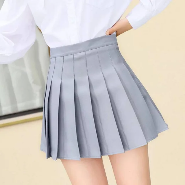 College Style Pleated Skirt Female Summer Plus Size Was Thin J - Shop at LoveMi
