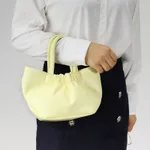 Cloud Bag Fold Chain Handbag Bag Shoulder Messenger Bag - Yellow