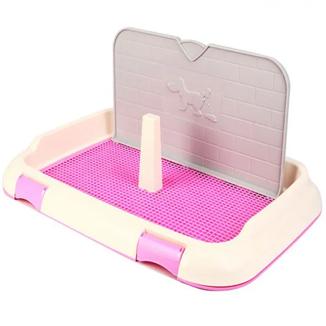 Pet Toilet With Wall Urinal Potty Fixed Point Urination Dog Toilet Pink - Shop at LoveMi
