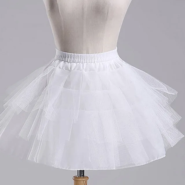 Super Puffy Violent Hard Gauze Boneless Petticoat Skirt White - Shop at LoveMi