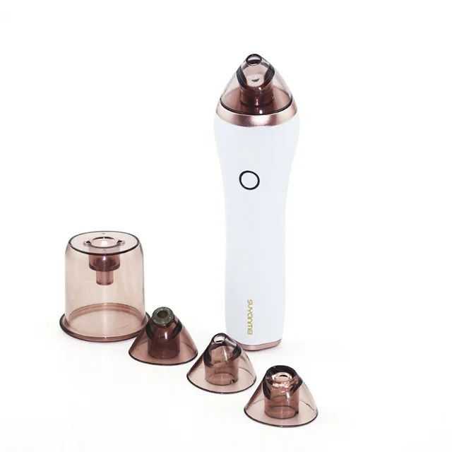 Facial Cleansing And Washing Pores Vacuum Cupping Household Electric Blackhead Suction Device White - Shop at LoveMi