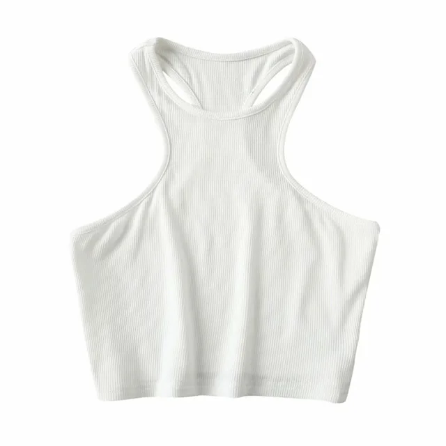 Short High Waist Sexy Sports Top White - Shop at LoveMi