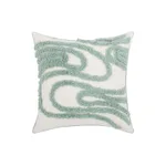 Green Bamboo Tufted Pillow