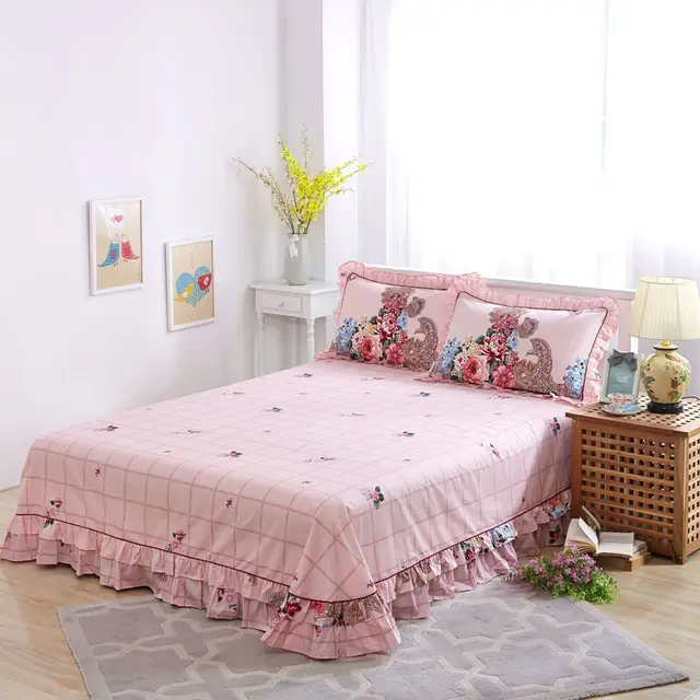 Pure Cotton Edge Rounded Ab Version Bed Sheet Pillowcase - Shop at LoveMi
