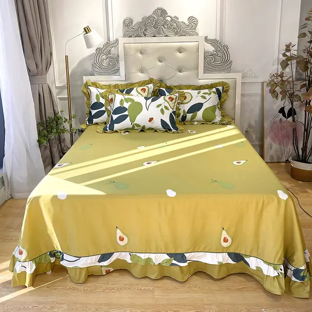 Pure Cotton Edge Rounded Ab Version Bed Sheet Pillowcase S - Shop at LoveMi