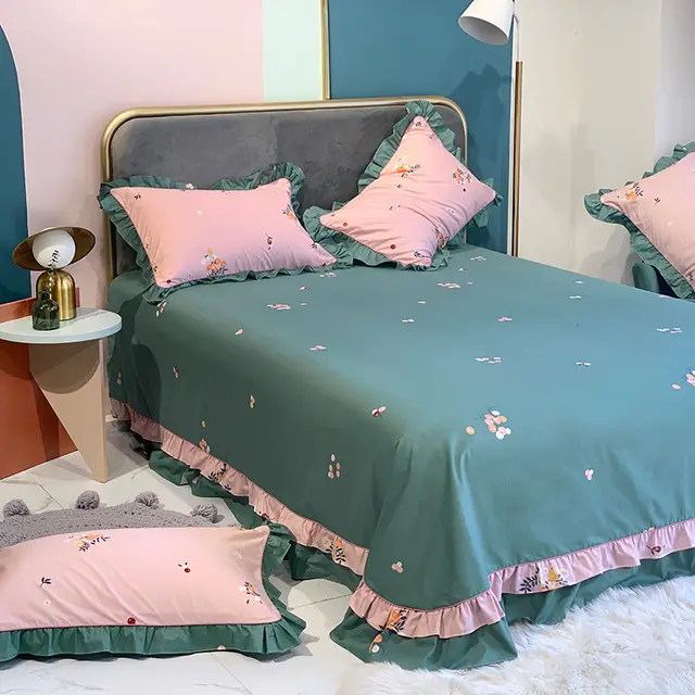 Pure Cotton Edge Rounded Ab Version Bed Sheet Pillowcase The Same Pillowcase 48X74Cm I - Shop at LoveMi