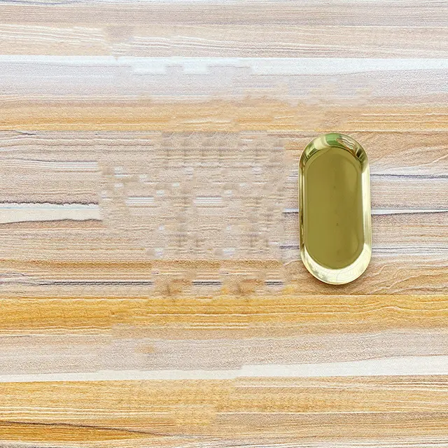 Storage Key Console Desktop Jewelry Storage Scented Candle Decoration Tray Gold - Shop at LoveMi