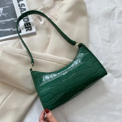 Women's Bags, Underarm Bags, Ladies Shoulder Bags, Simple Small Shoulder Bags Green - Shop at LoveMi