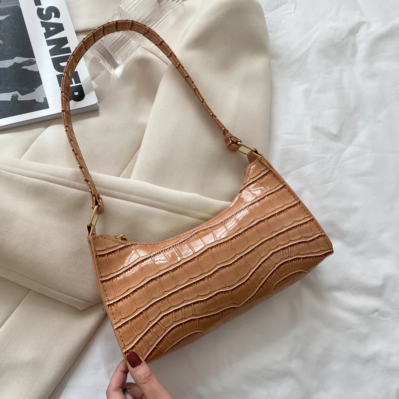 Women's Bags, Underarm Bags, Ladies Shoulder Bags, Simple Small Shoulder Bags Khaki - Shop at LoveMi