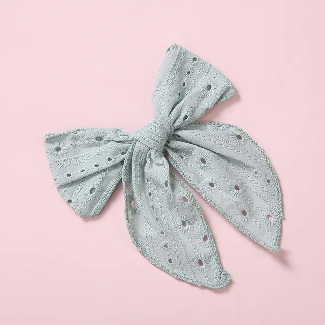 One Word Clip Color Cotton Baby Girl Hairpin 9Color - Shop at LoveMi