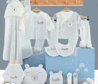 Baby Full Moon Gift Baby Clothes Newborn Gift Box Set Newborn Baby Clothes Combed Cotton Style E - Shop at LoveMi