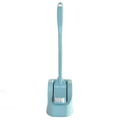 Long Handle No Dead Corner Toilet Brush Toilet Cleaning Artifact Cleaning Brush Blue - Shop at LoveMi
