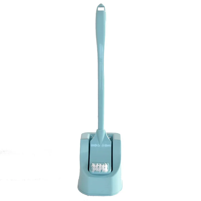 Long Handle No Dead Corner Toilet Brush Toilet Cleaning Artifact Cleaning Brush - Blue
