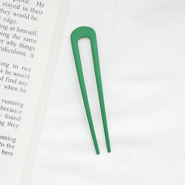 U shaped Hairpin Antique Headdress Dark Green - Shop at LoveMi